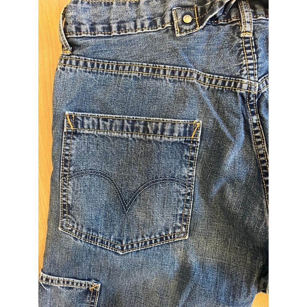 Levi's Cinchback Carpenter Jeans Men's 30x30 Blue Denim Baggy Utility Y2K - Picture 8 of 11